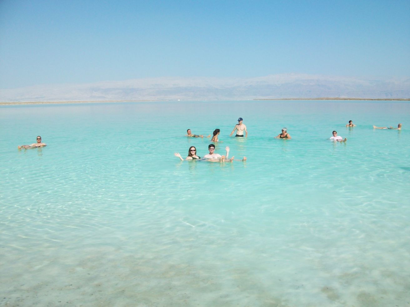 Floating in the Dead Sea