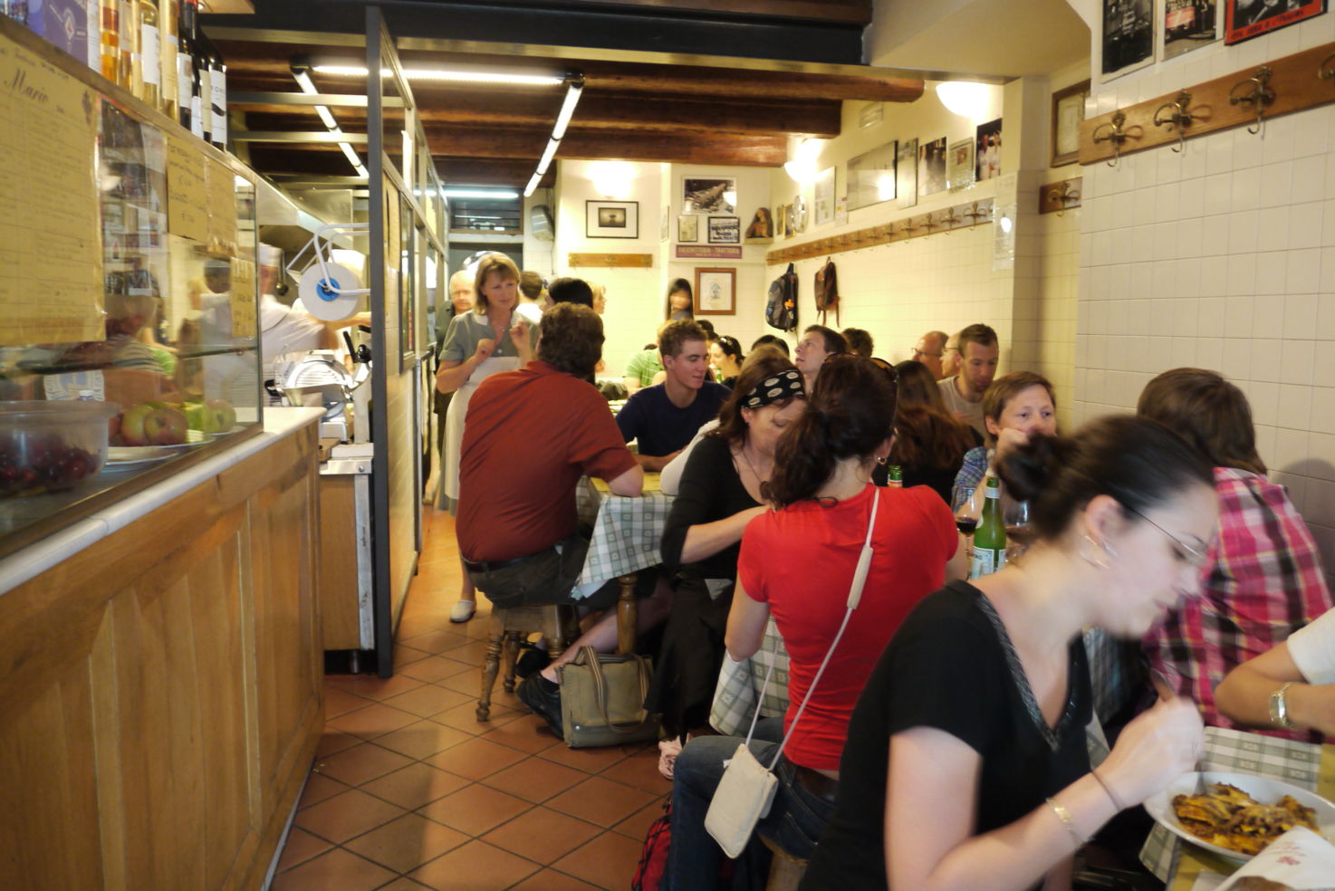 Interior of Trattoria Mario