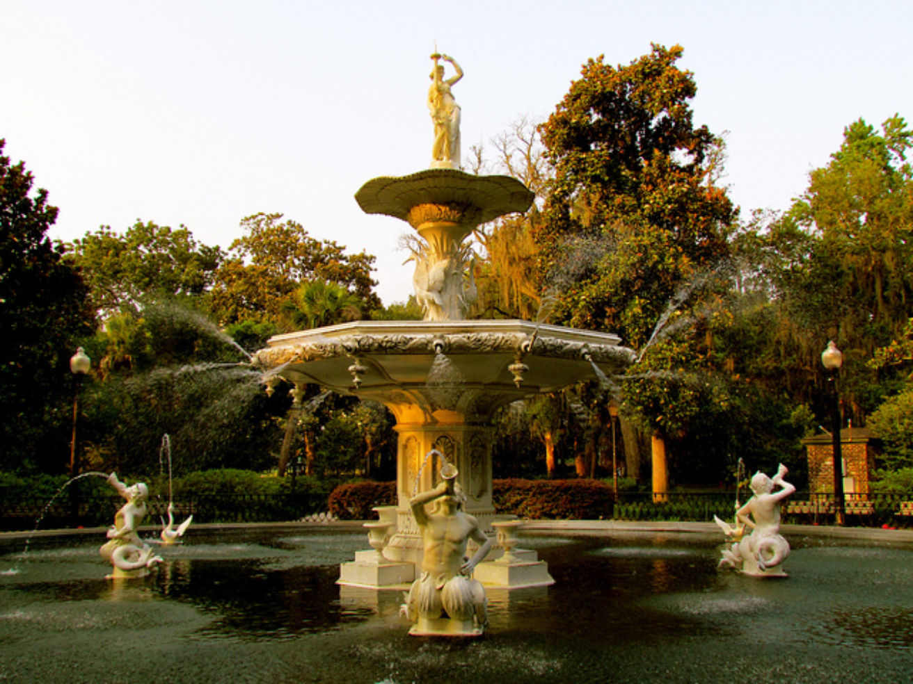 The fountain at Forsyth Park in Savannah, Georgia.