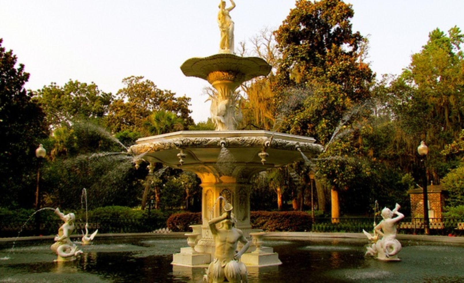Fountain at Forsyth Park in Savannah, Georgia