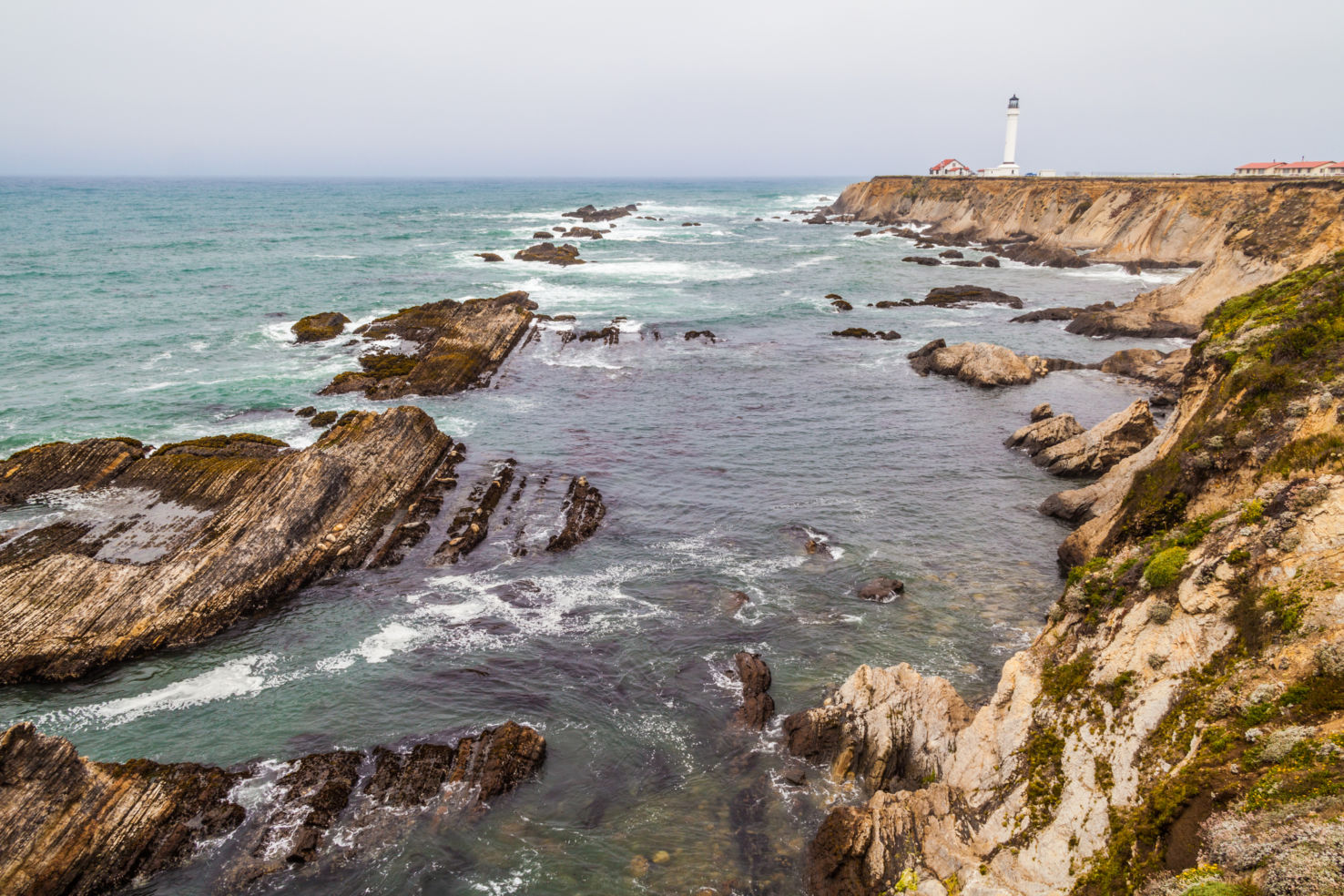 Punta Arena lighthouse in Mendocino Coast