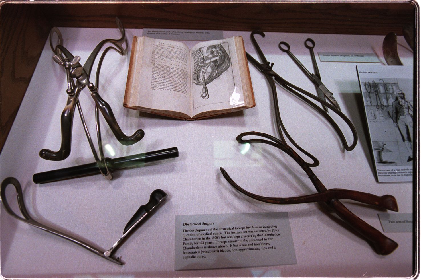 Obstetrical tools, Warren Anatomical Museum, Harvard University, Boston, Massachusetts