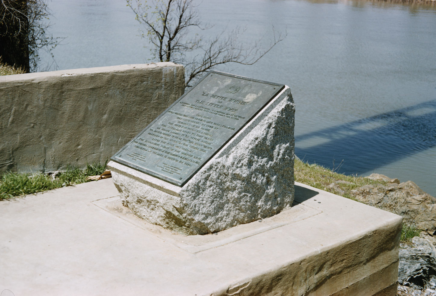 La Petite Roche, The Little Rock, Arkansas River, landmark