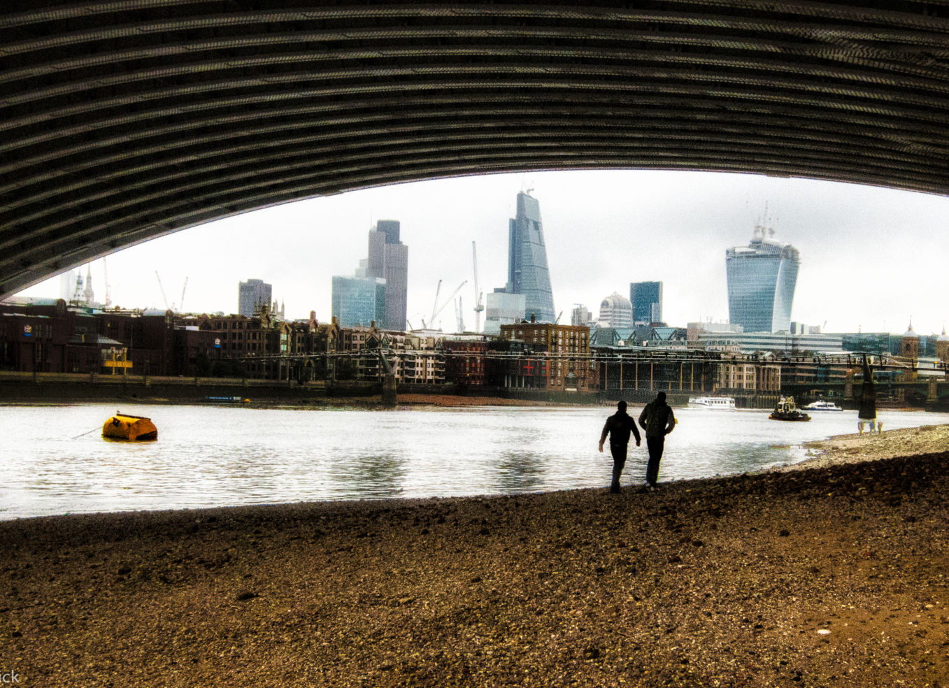 Mudlarking, Thames, London, England, United Kingdom