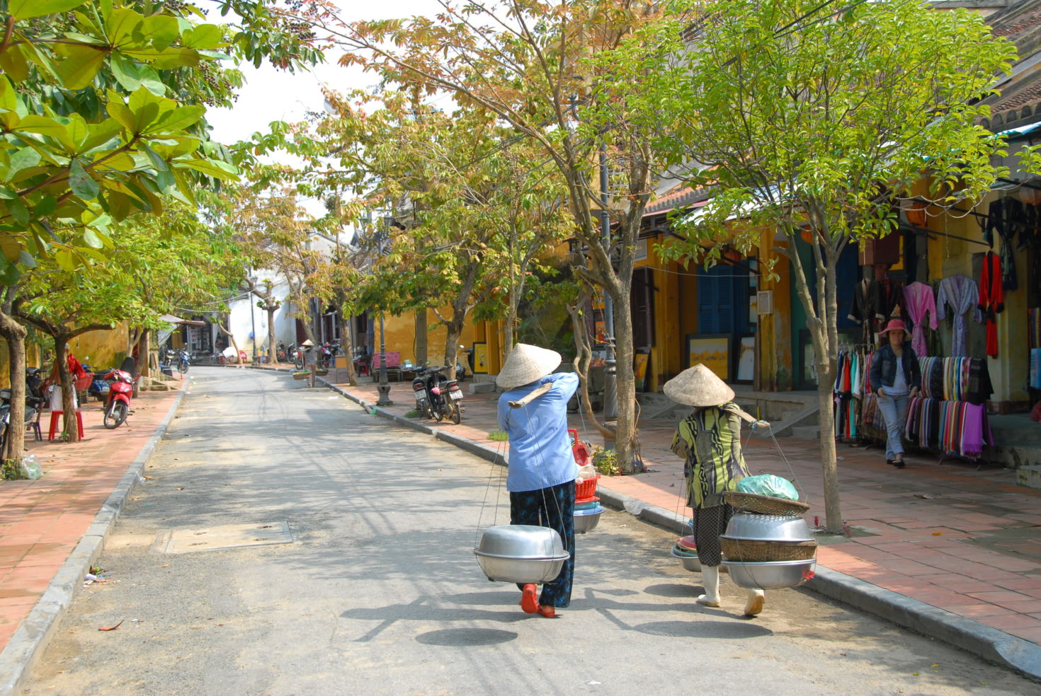 Hoi An Vietnam Women Carrying Things