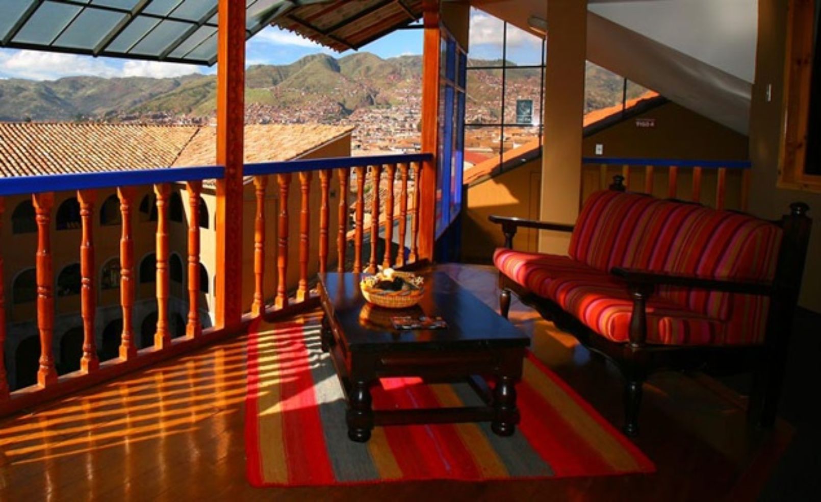 balcony at the Casa Andina