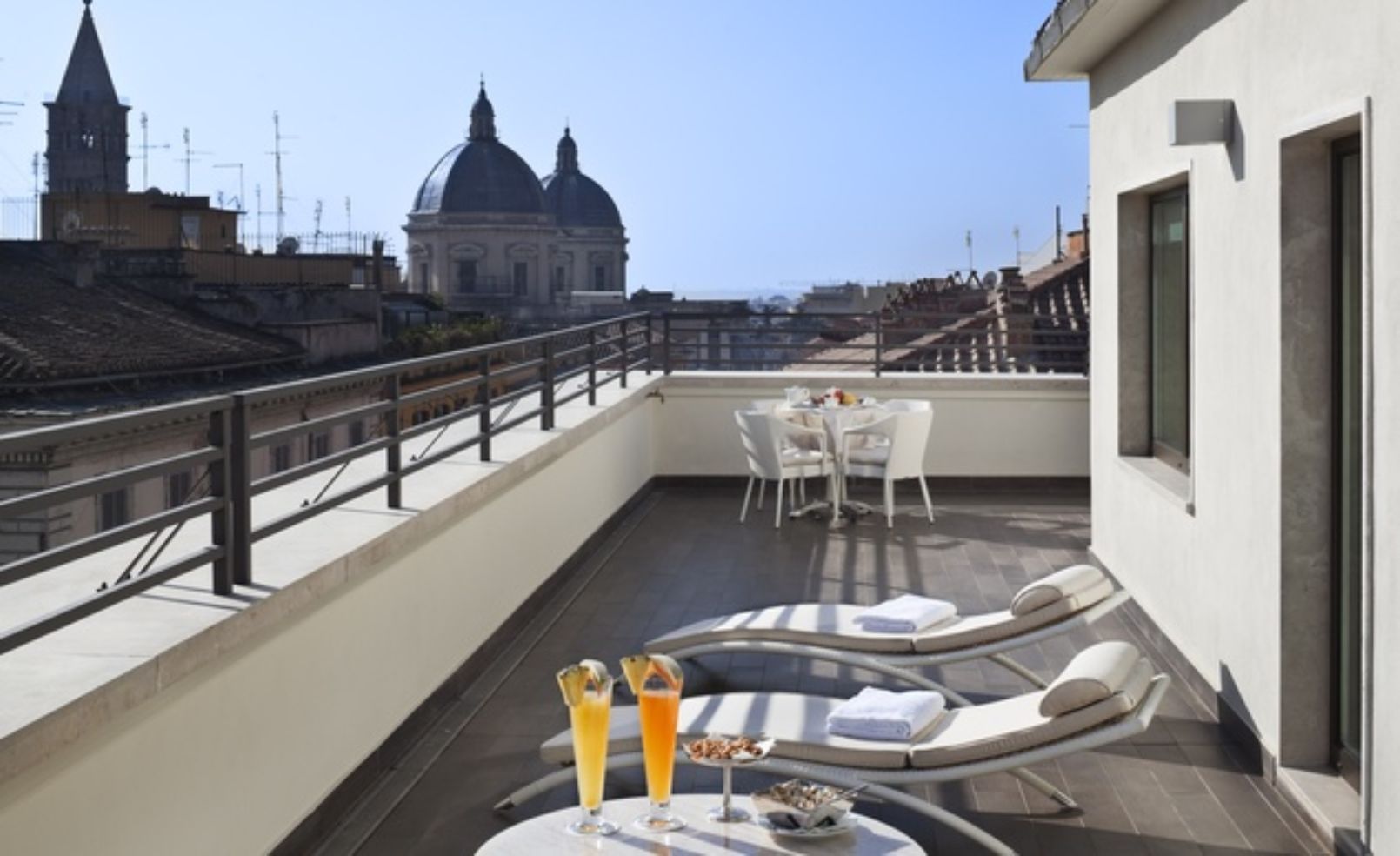 roof at UNA Hotel Roma