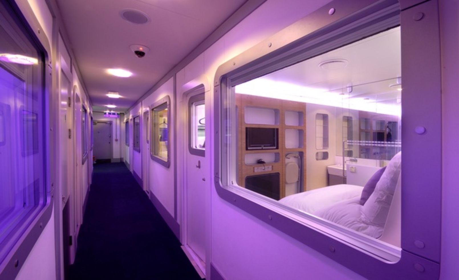 hallway in Yotel