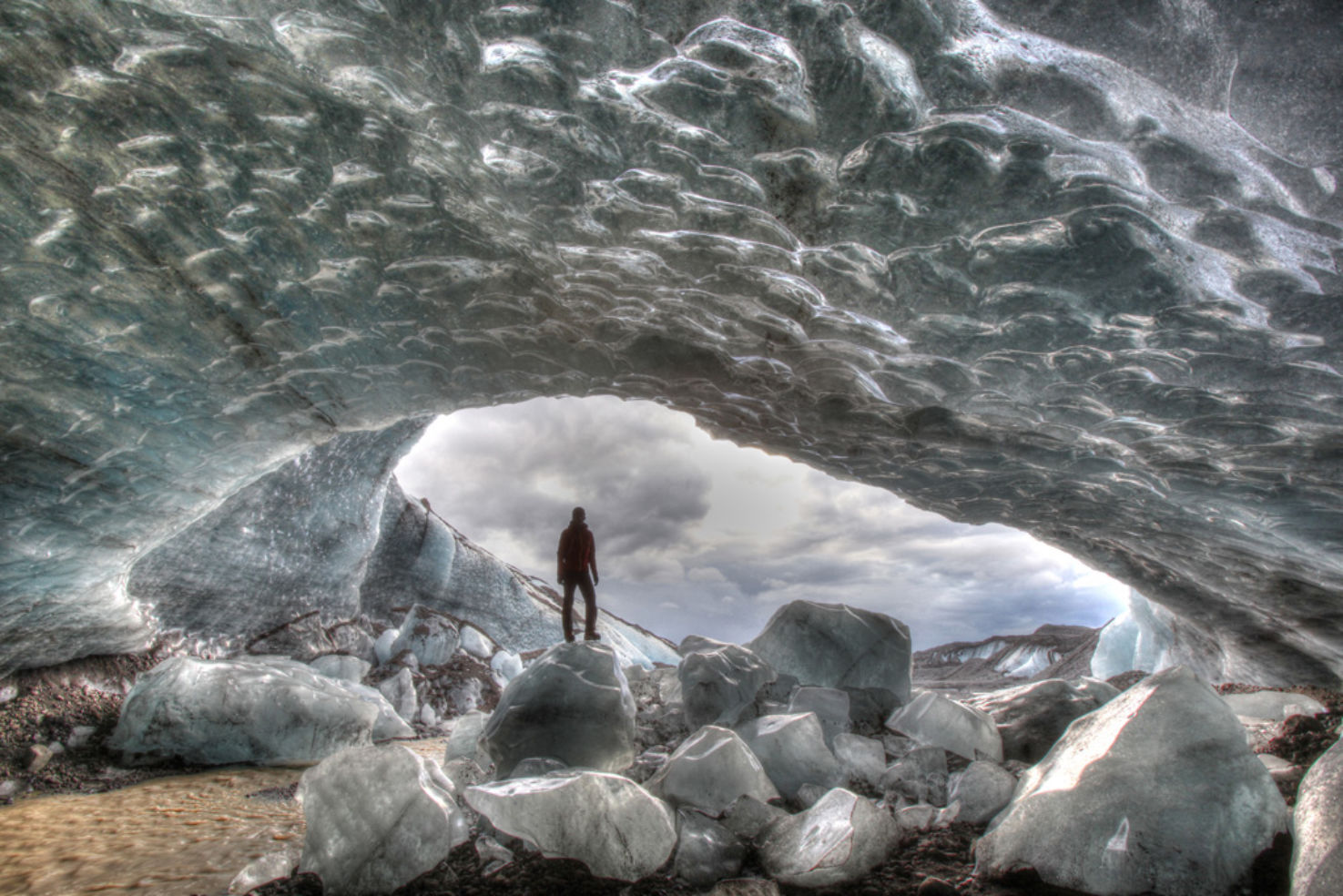 Ice Cave in Glacier