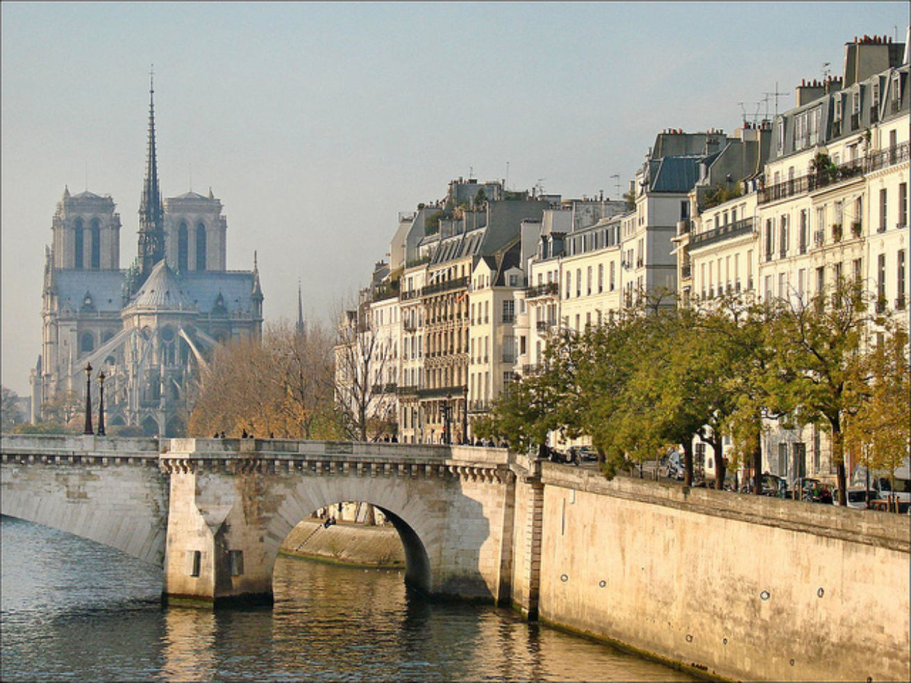 Ile Saint Louis in Paris, France