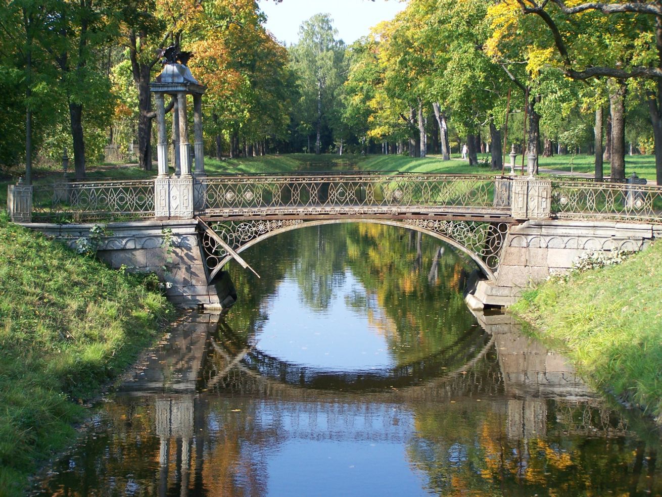 Iron Bridge in St. Petersburg, Russia