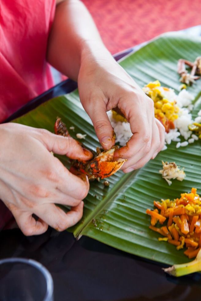 eating with your hands
