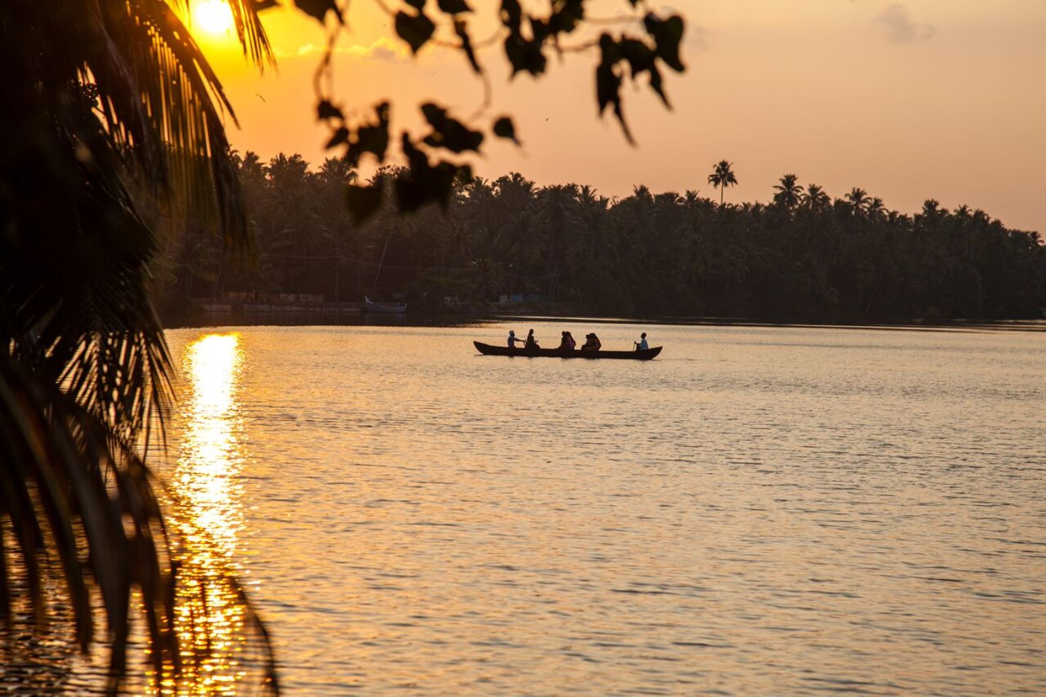 sunset in Kerala