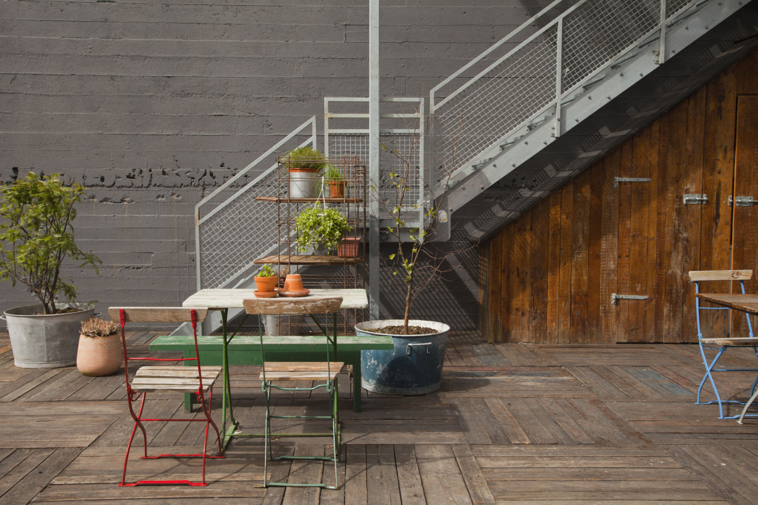 Outdoor space, Kex Hostel, Reykjavik, Iceland