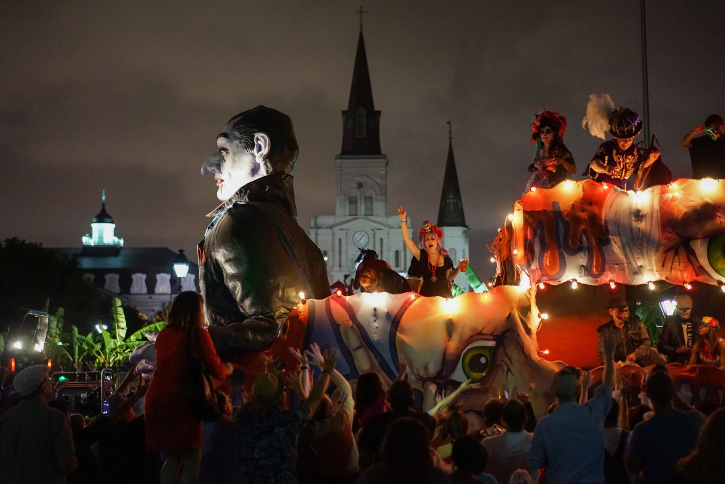 Krewe of Boo Halloween Parade, New Orleans, Jackson Square, Louisiana