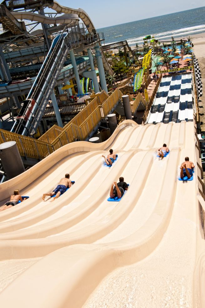 WipeOut! at the Ocean Oasis Waterpark & Beach Club at Morey's Piers