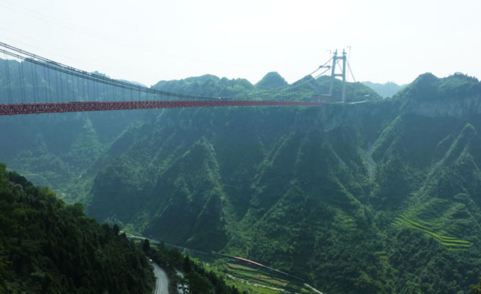 Aizhai Extra Large Suspension Bridge