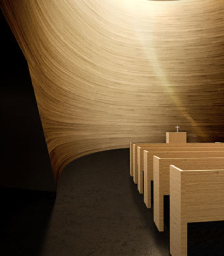 Kamppi Chapel of Silence interior