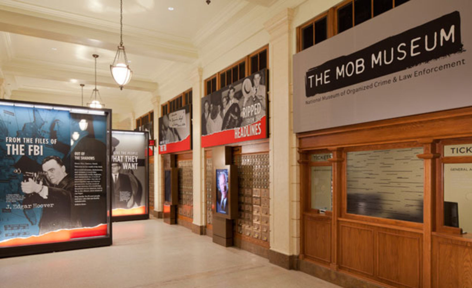 Mob Museum lobby