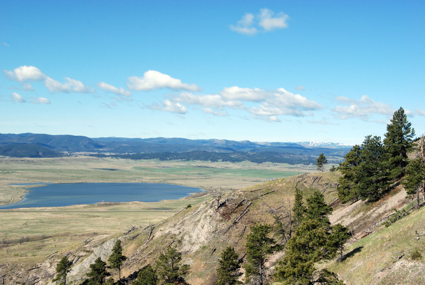 Looking south towards the black hills of South Dakota