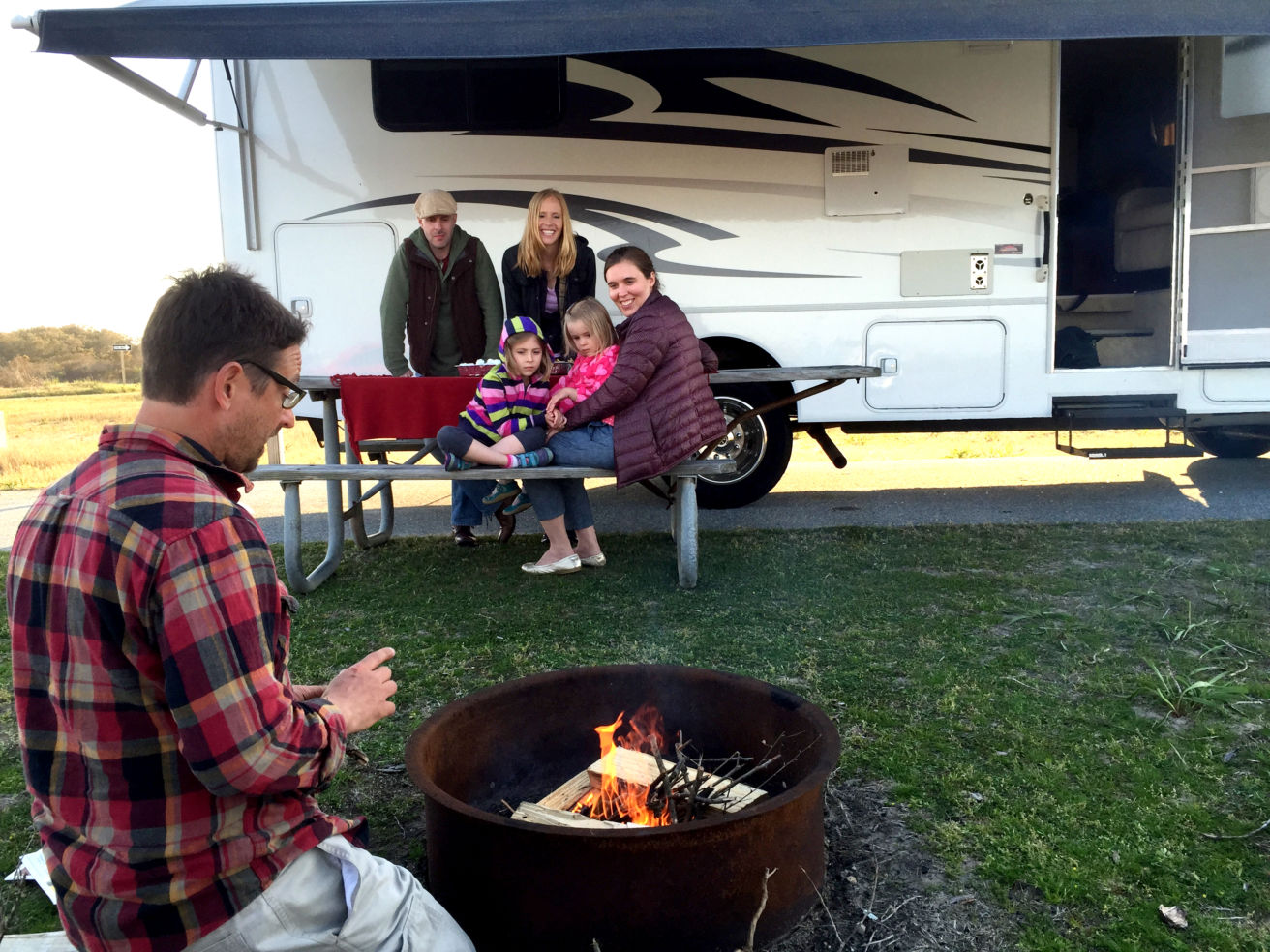 Campfire, Assateague State Park