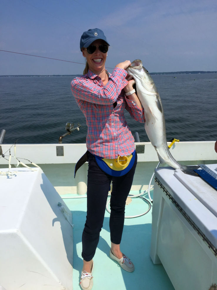 40.5 inch Rockfish, Maverick Chesapeake Bay Sport Fishing