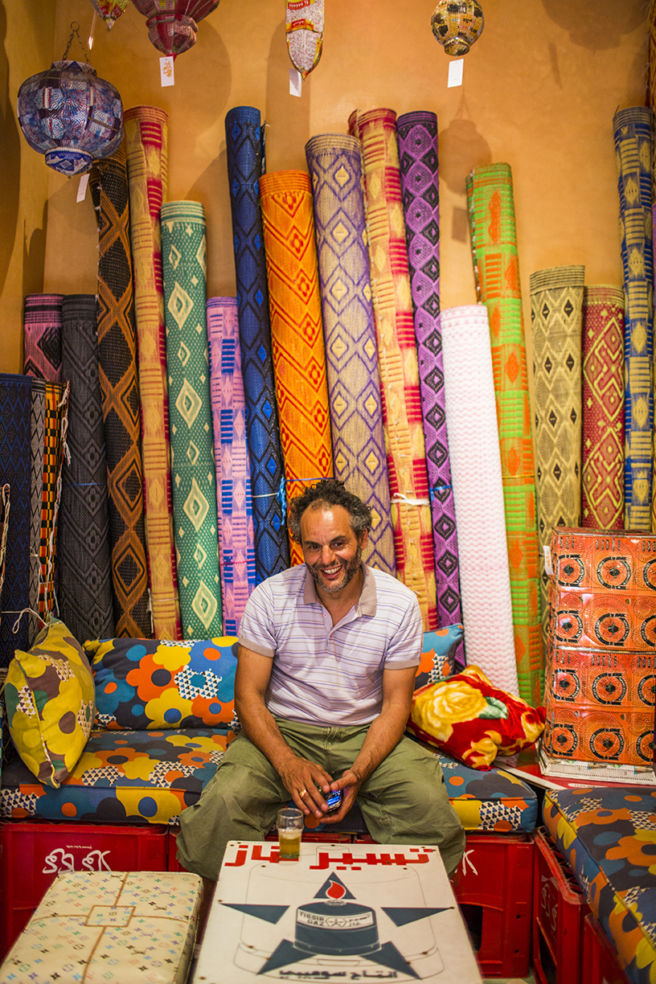Hassan Hajjaj, a well-known Marrakech artist