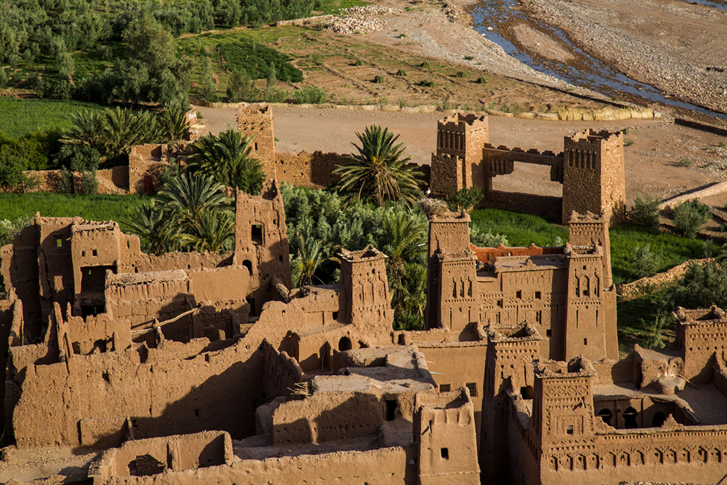 The distinctive fortified town of Ait Benhaddou
