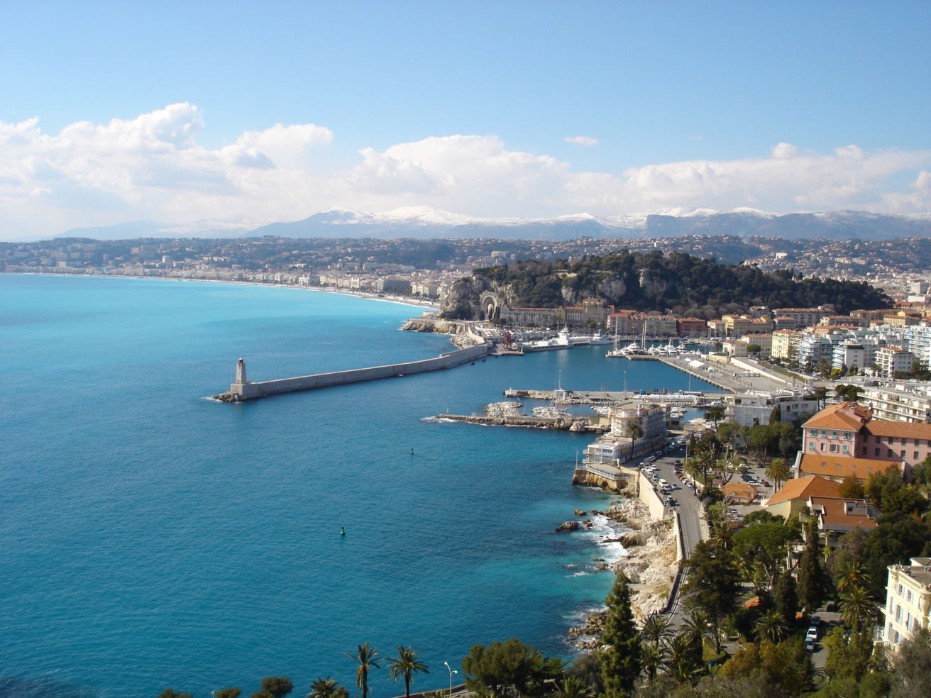 A beautiful view of the Monaco coastline