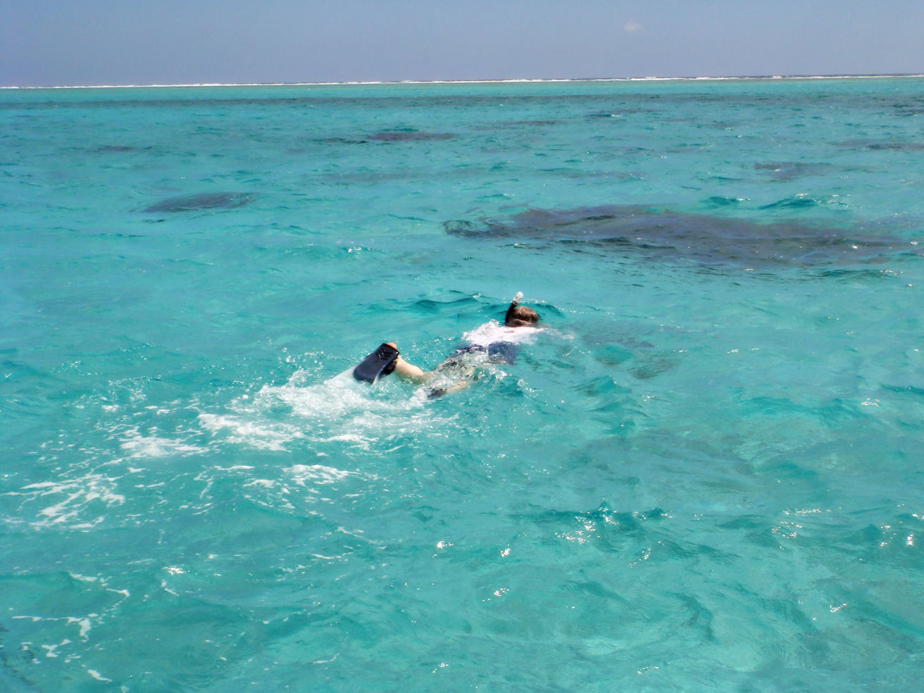 Snorkeling in San Pedro, Belize.
