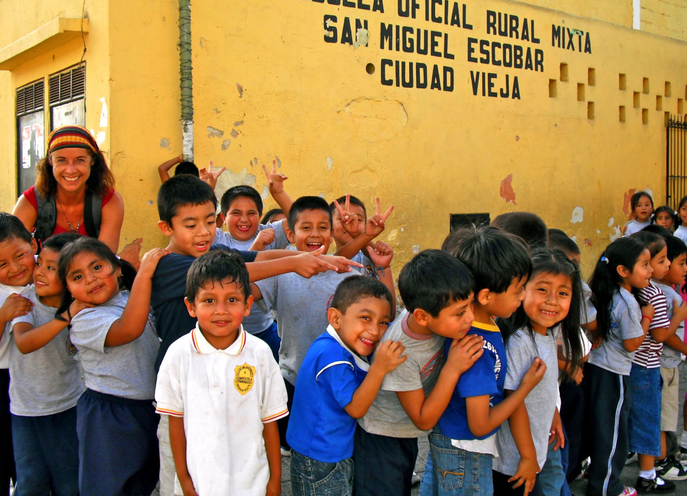 students Ciudad Vieja, Antigua, Guatemala