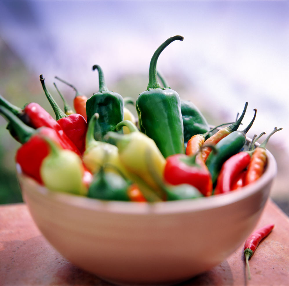 New Mexico Chiles in a bowl