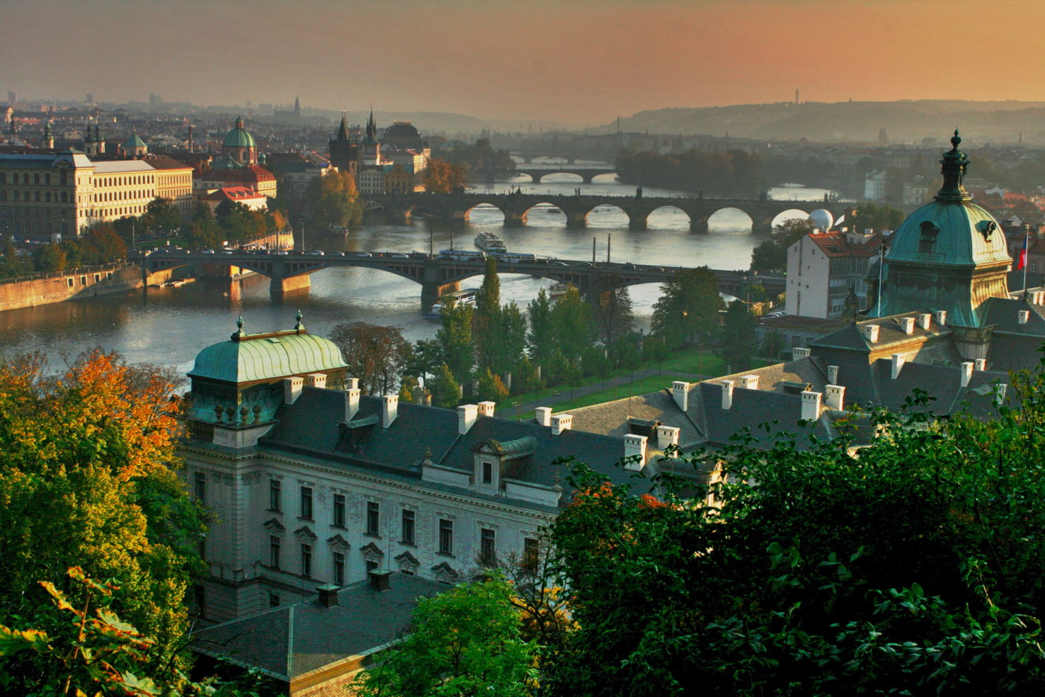 Vltava River in Prague, Czech Republic