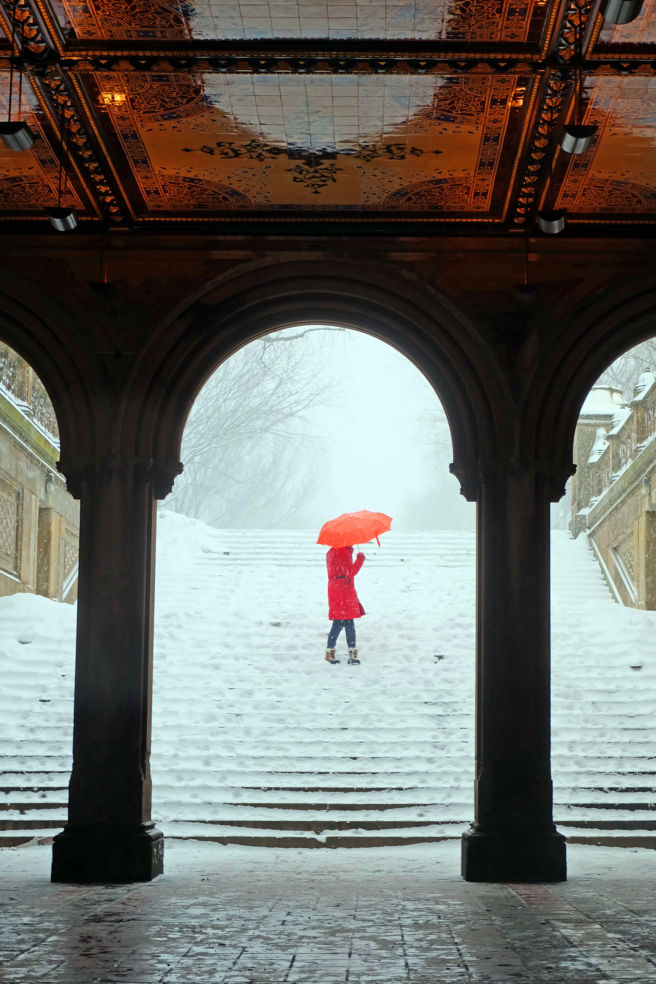 Descending to Bethesda Fountain