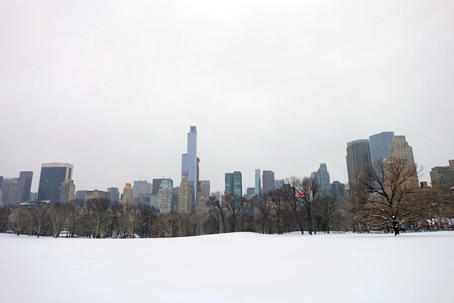 Sheep Meadow in snow