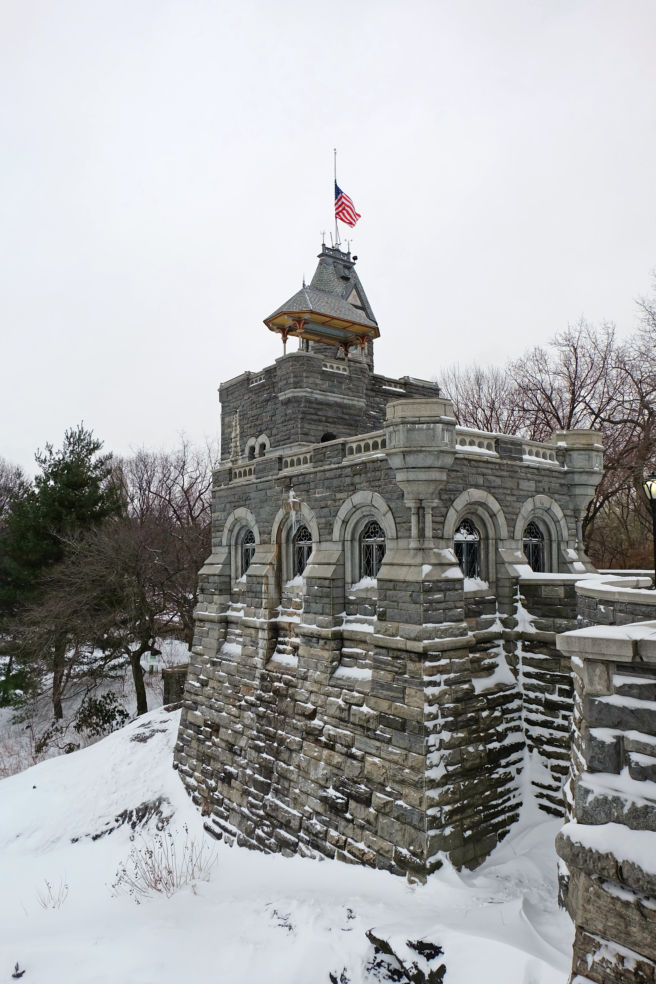 The tower of Belvedere Castle in Central Park