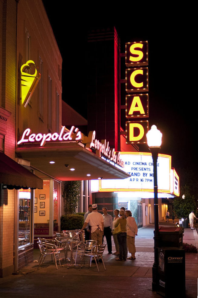 Outside Leopold's Ice Cream Savannah