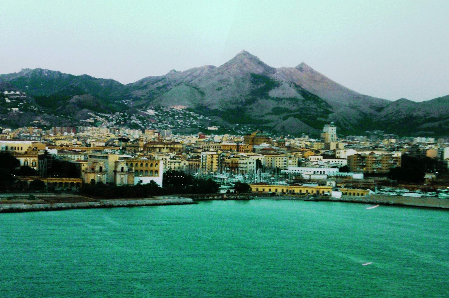 Palermo at dawn in Sicily