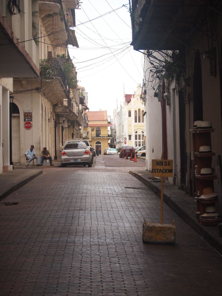A typical street in Old Panama.