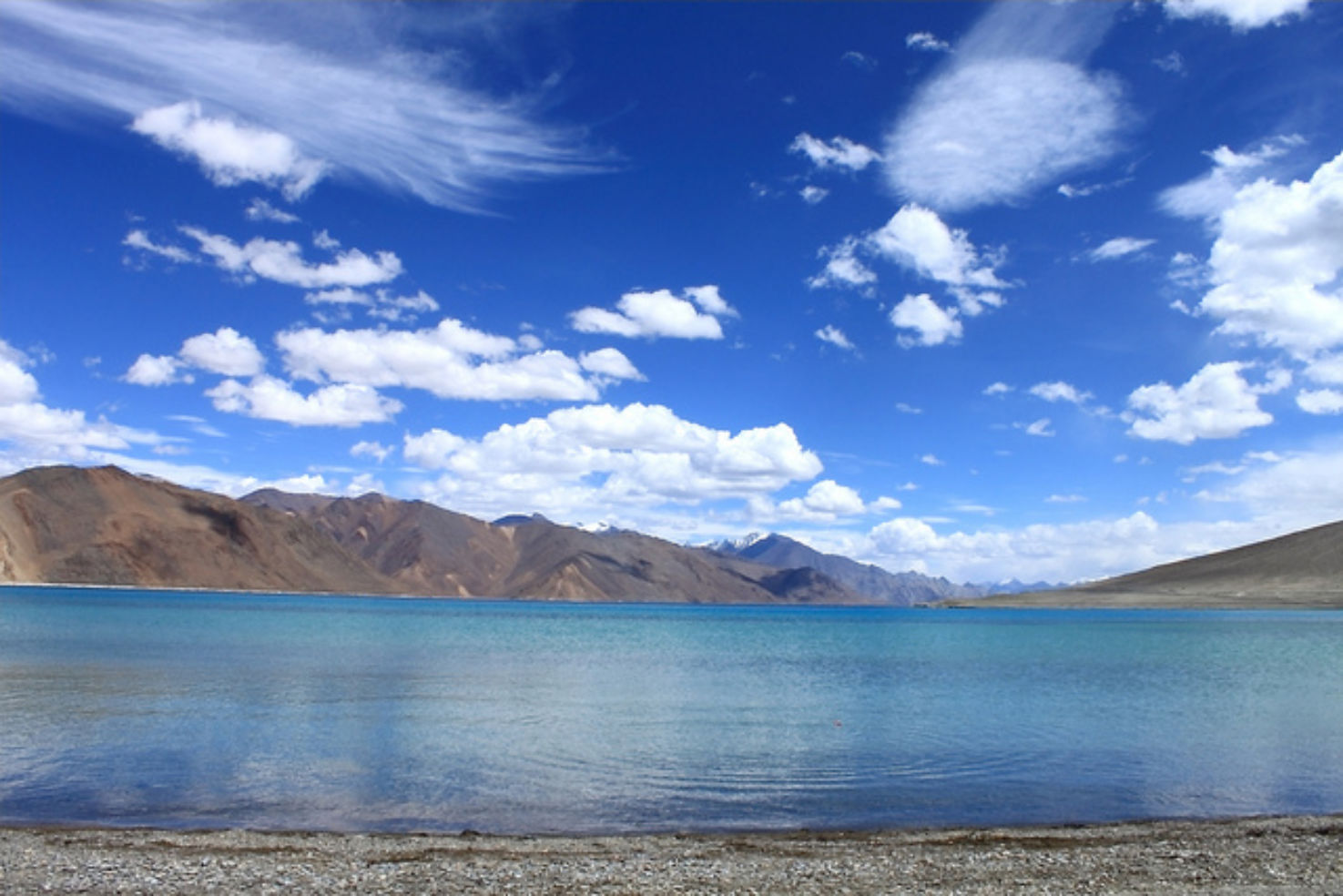Pangong Lake in Ladakh, India.