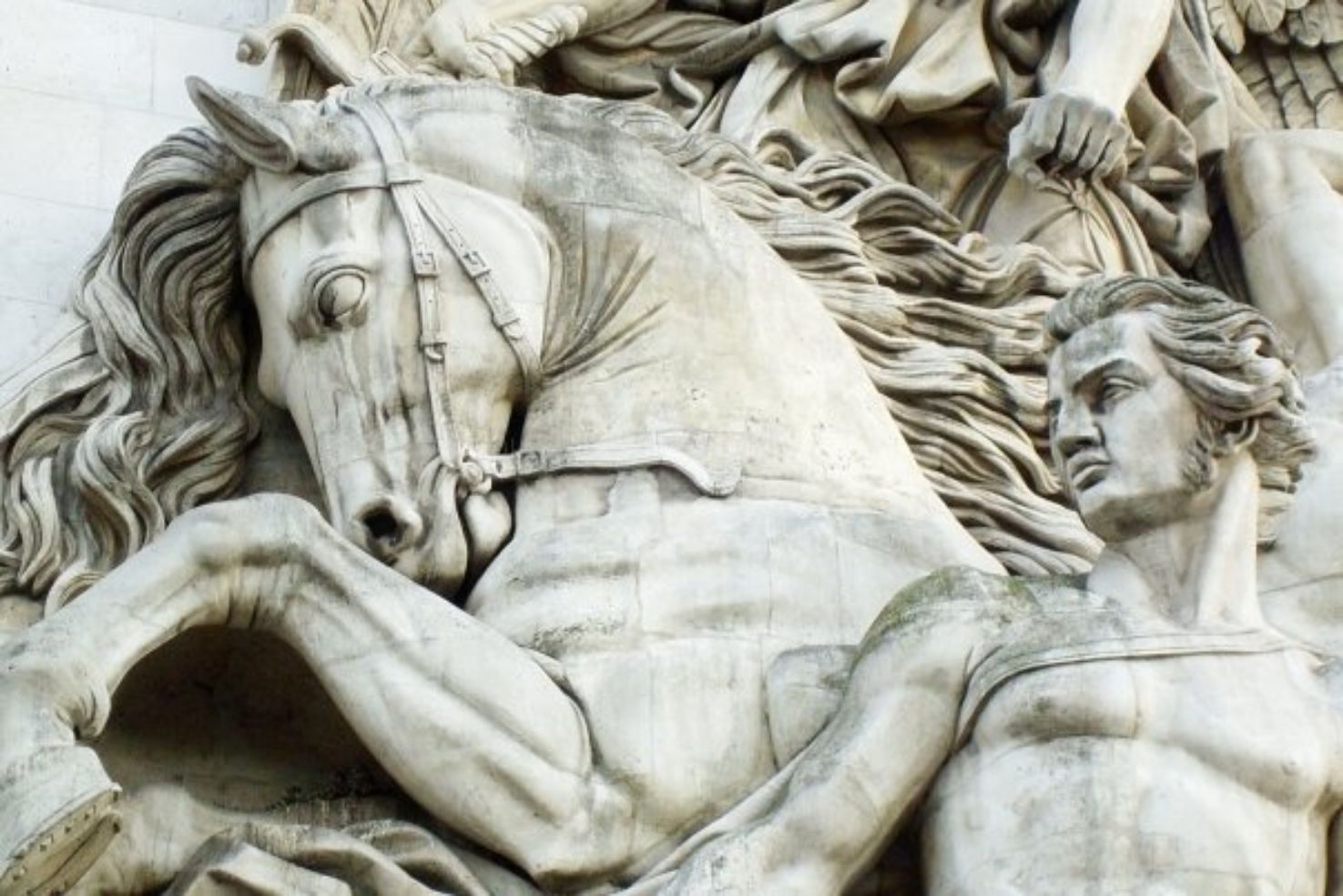 Sculpture on the Arc in Paris, France