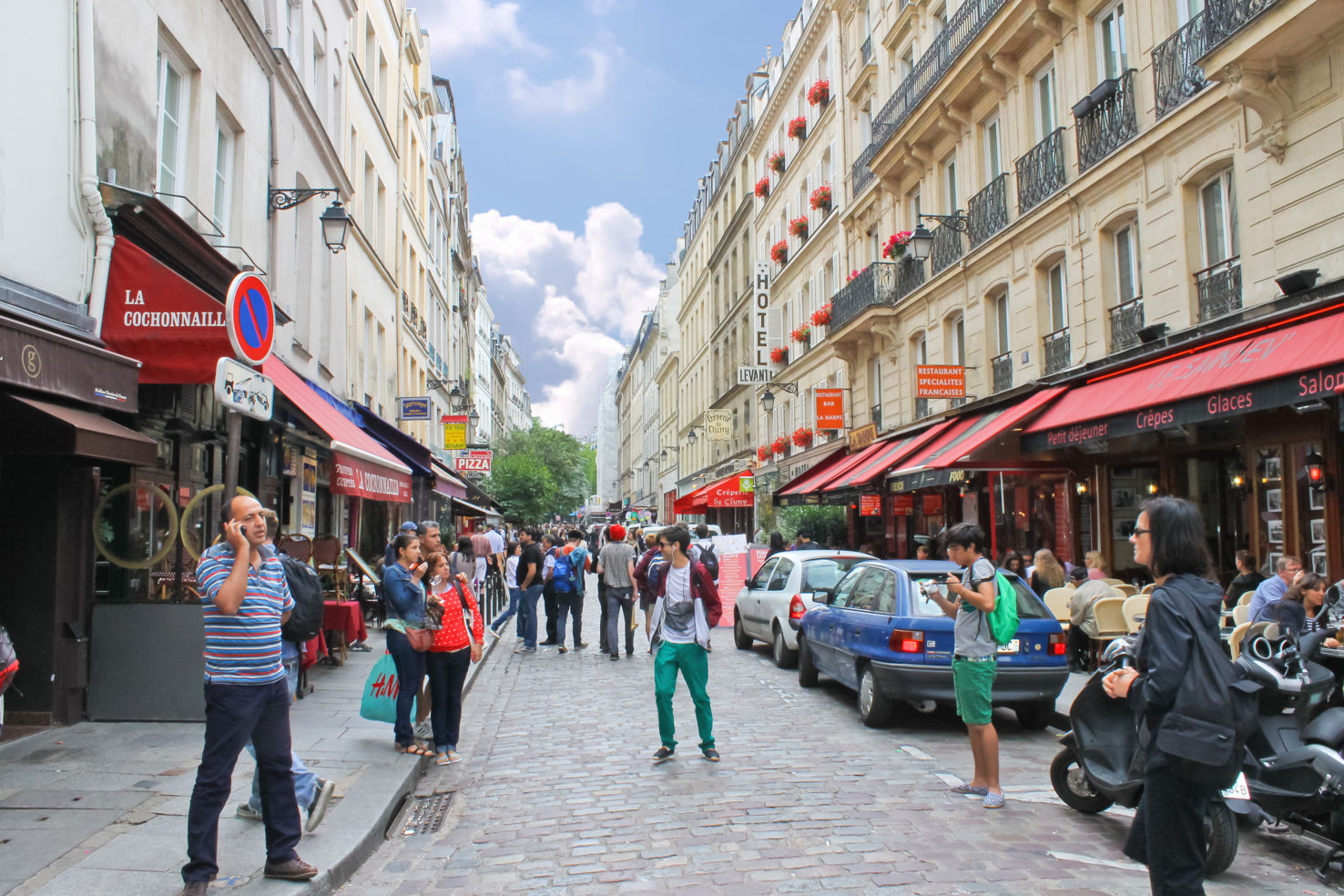 People streets Paris France