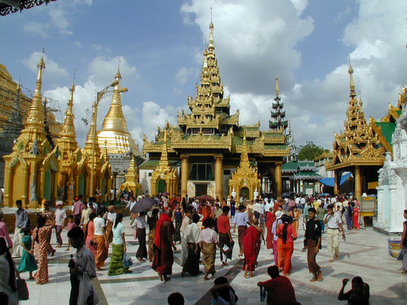 The Swedagon Pagoda in Burma, Myanmar