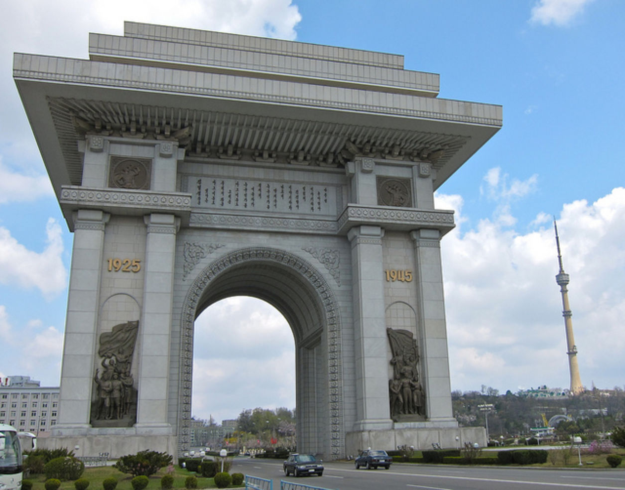 The Arch of Triumph in Pyongyang, North Korea