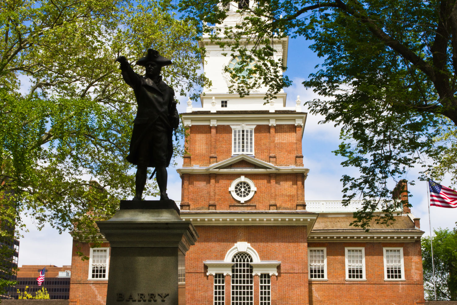 The historic Independence Hall in Philadelphia, PA.