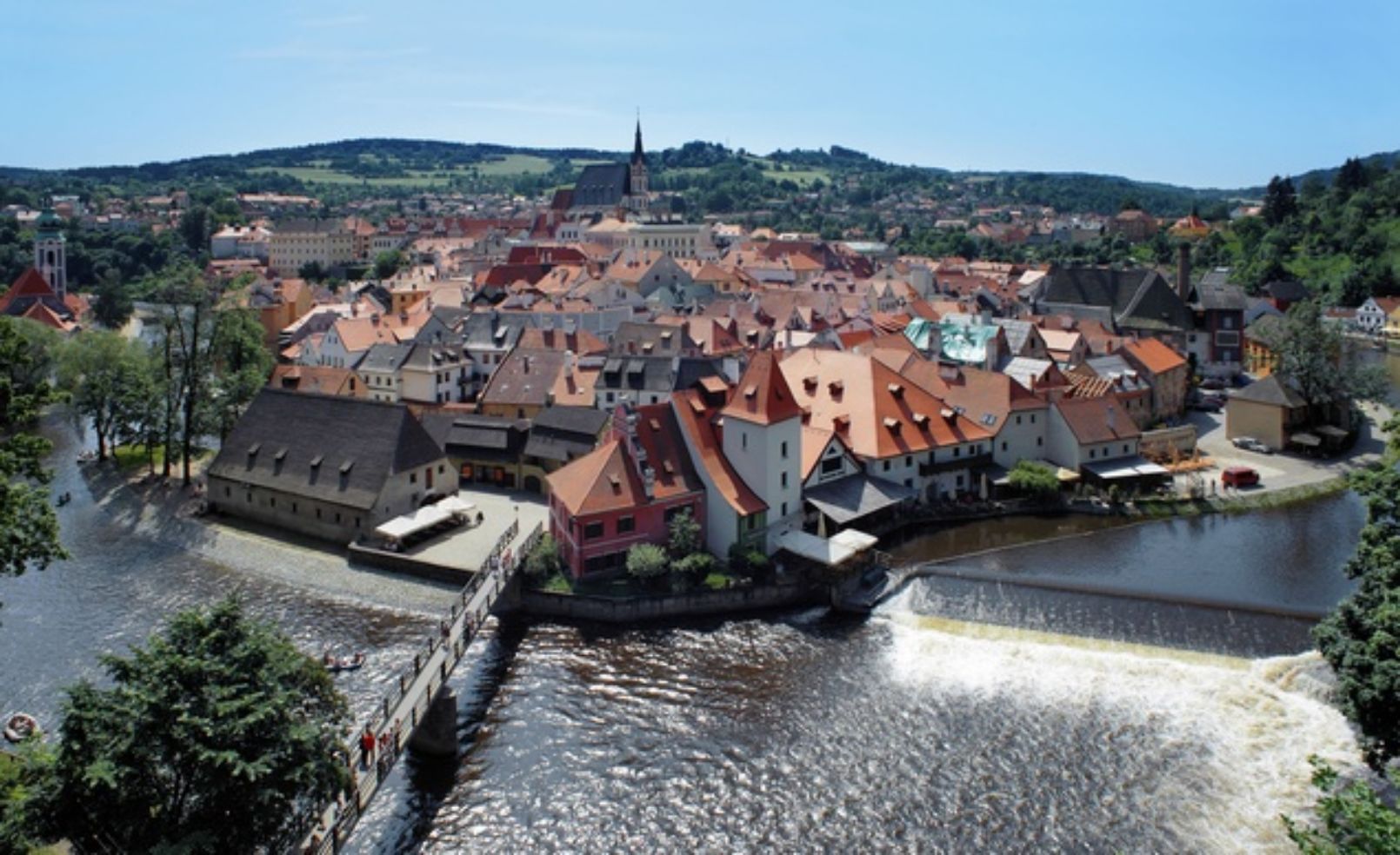 Cesky Krumlov from Castle, Czech Republic