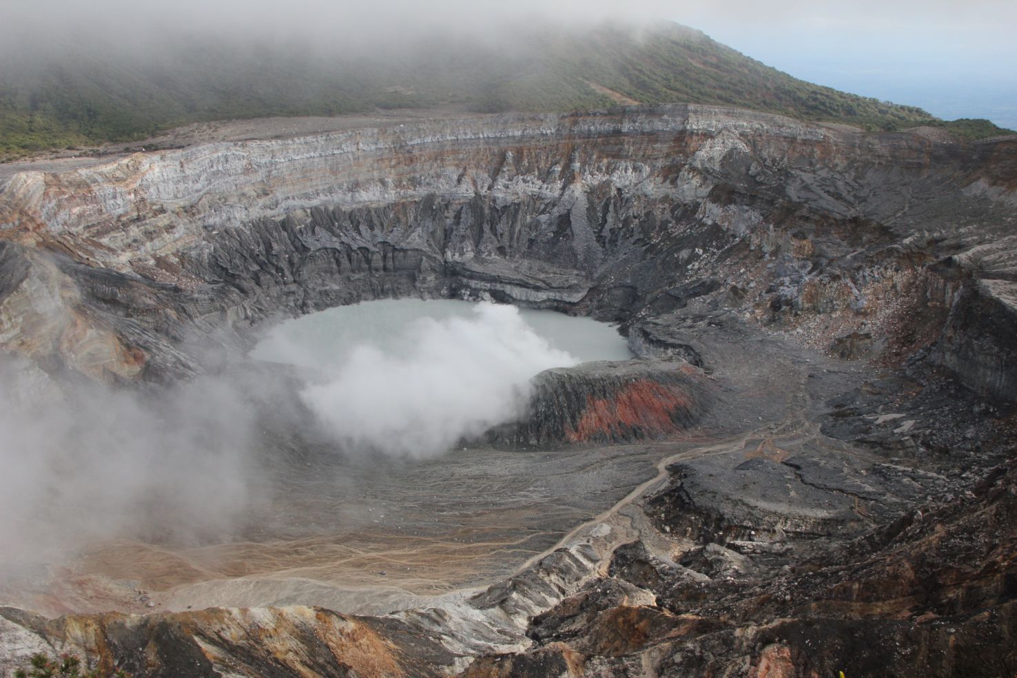 Poas volcano in Costa Rica