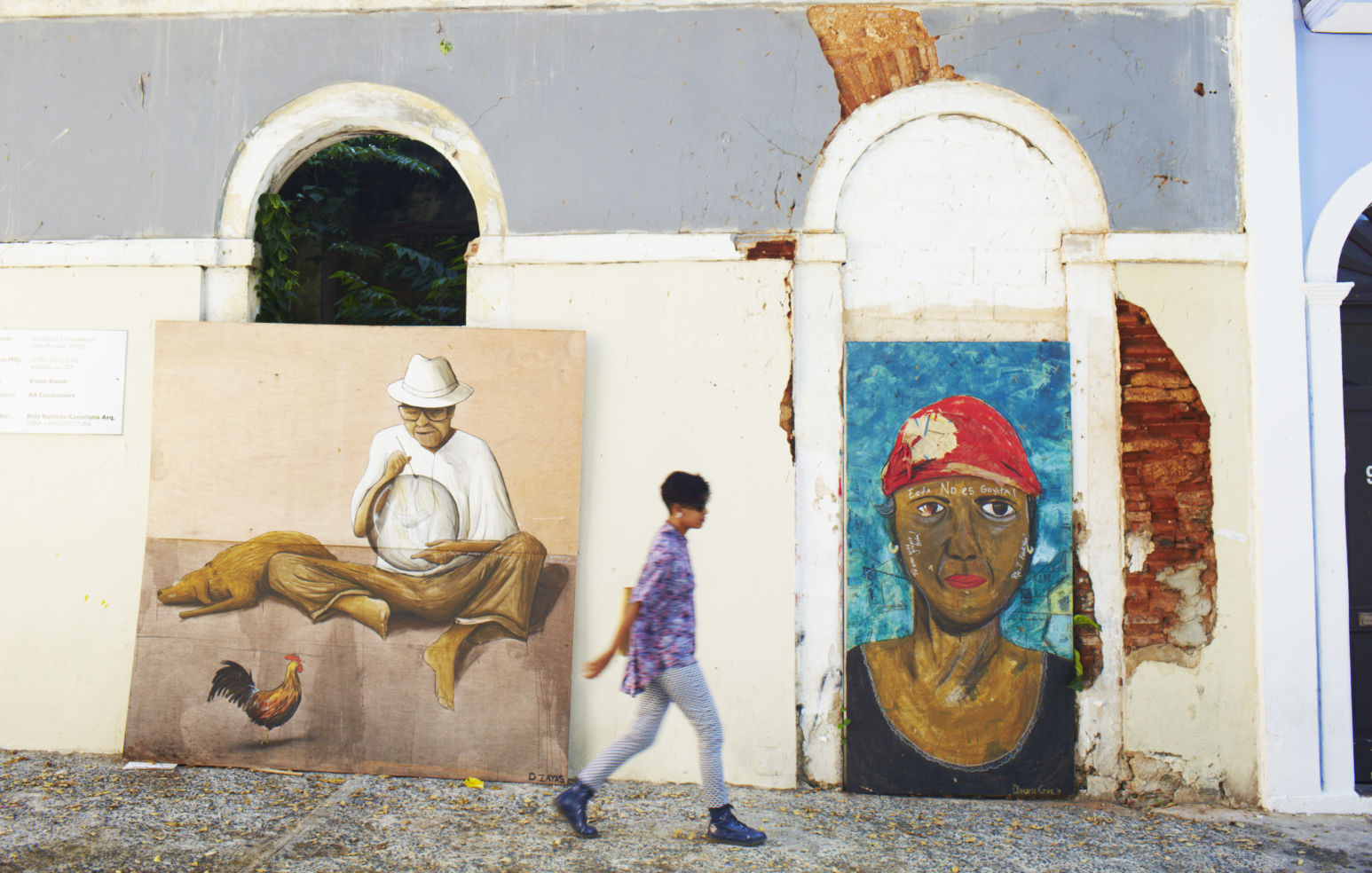 Talented painters on the streets of San Juan, Puerto Rico.