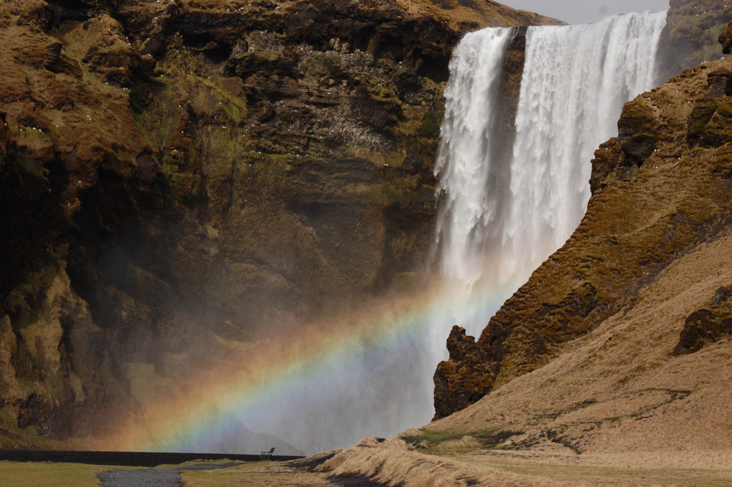 Rainbow in the waterfall