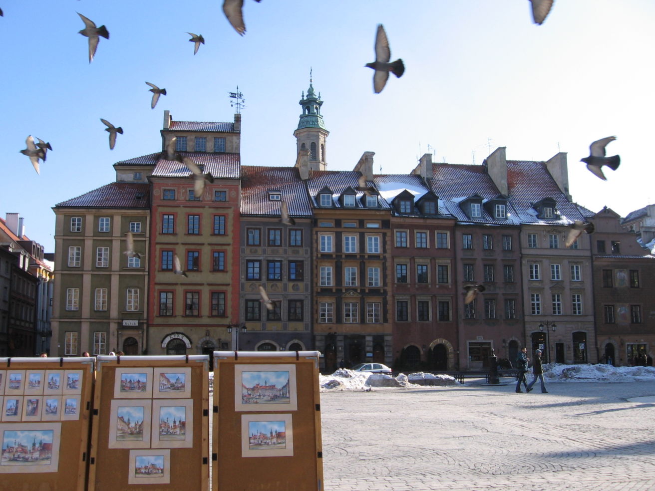 The historic Old Town Square in Warsaw, Poland.